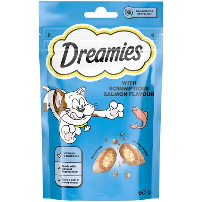 Dreamies Cat Treats - Salmon - 60g