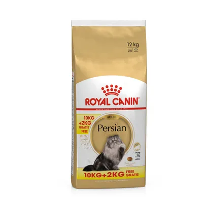 Royal Canin Adult Persian kattenvoer, 12kg verpakking met 10kg + 2kg gratis. Speciaal ontwikkeld voor Perzische katten. Royal Canin Adult Persian kattenvoer, 12kg verpakking met 10kg + 2kg gratis. Speciaal ontwikkeld voor Perzische katten.