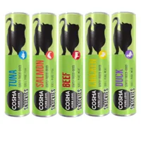 Cosma Snackies Probiermix - 76 g, 5 Sorten (Hühnchen, Thunfisch, Ente, Lachs und Rind)