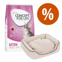 Sada: 3 kg Concept for Life Kitten granuly + pelech - 3 kg granúl + pelech