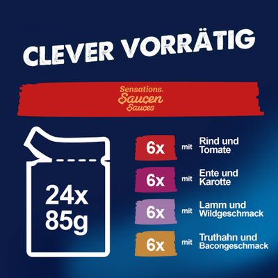  Felix "Sensations"  48 x 85 g - sélection de la campagne en sauce