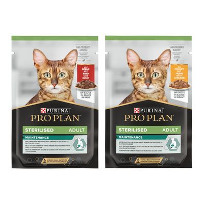 Pro Plan -säästölajitelma 12 x 85 g Sterilised-lajitelma