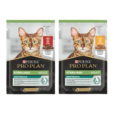 Pro Plan -säästölajitelma 12 x 85 g - Sterilised-lajitelma Pro Plan -säästölajitelma 12 x 85 g - Sterilised-lajitelma
