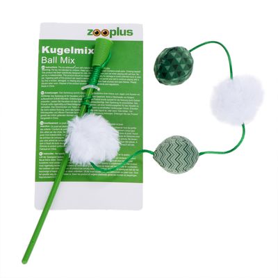 Udice pro kočky s míčky - 1 kus
