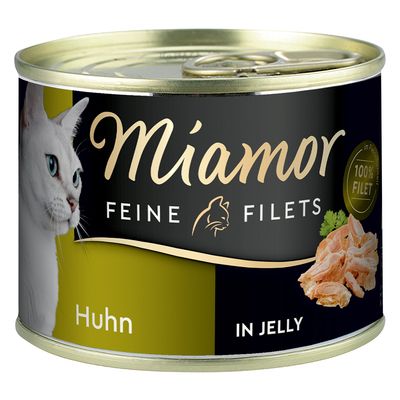 Miamor Filetes Finos en gelatina 6 x 185 g Pollo