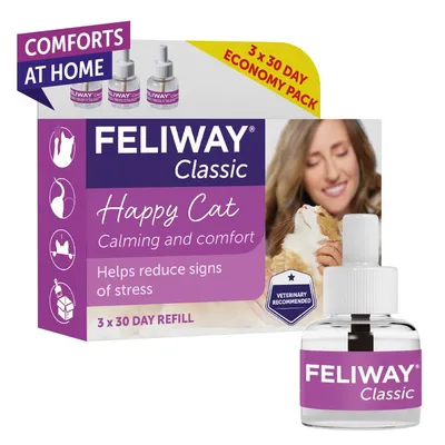 Feliway® Diffuser - Multibuy: 3 x 48ml Refill Pack Feliway® Diffuser - Multibuy: 3 x 48ml Refill Pack