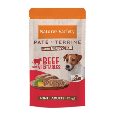 Nature's Variety Paté No Grain Adult Mini 16 x 150 g - Manzo