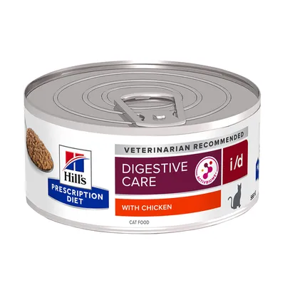 Hill's Prescription Diet i/d Digestive Care храна за котки с пиле - 24 x 156 г