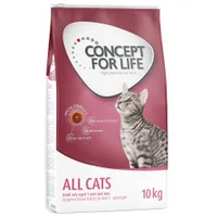 Икономична опаковка Concept for Life суха храна  -  All Cats - подобрена рецепта! (2 x 10 кг)