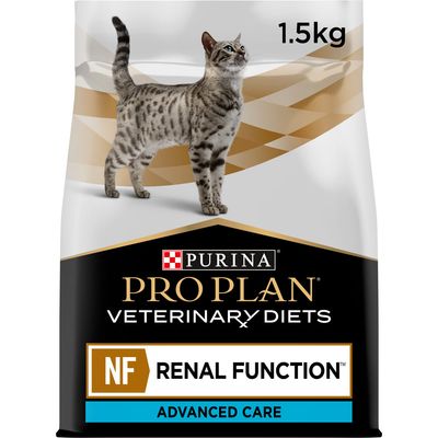 1.5kg Purina Pro Plan Veterinary Diets NF Renal Function Advanced Care, as shown on product packaging.