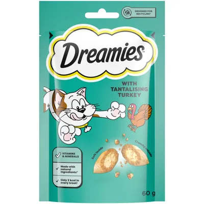 Dreamies Cat Treats - Turkey - 60g
