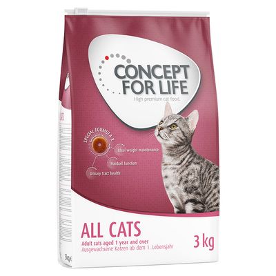 Concept for Life All Cats - Vylepšená receptúra! 3 kg