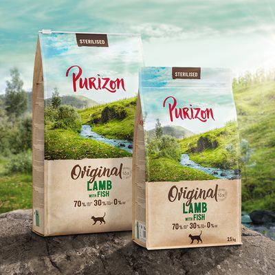 Purizon Sterilised Adult dla kota, jagnięcina z rybą - bez zbóż