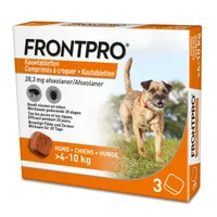 Frontpro Kauwtabletten voor Honden 4 - 10 kg - 3 tabletten voor honden