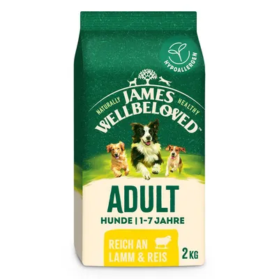James Wellbeloved Adult Dog Hypoallergenic lam og ris