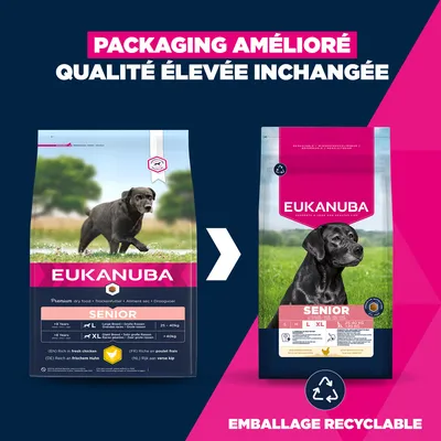 Eukanuba Premium Nutrition Senior Large et Giant Breed au poulet - 15 kg