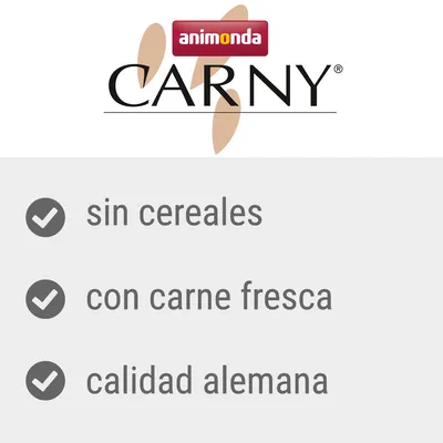 animonda CARNY. sin cereales, con carne fresca, calidad alemana