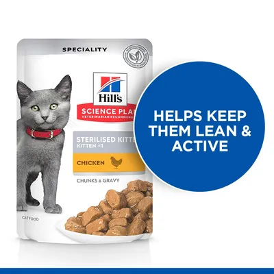 Hill's Science Plan Sterilised Kitten - Csirke 24 x 85 g