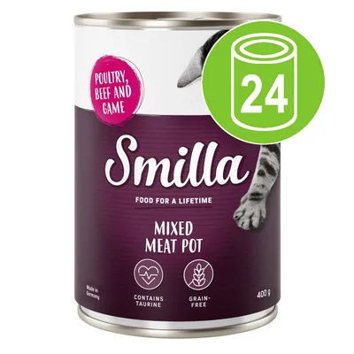 Økonomipakke: Smilla Mixed Meat Pot 24 x 400 g Økonomipakke: Smilla Mixed Meat Pot 24 x 400 g