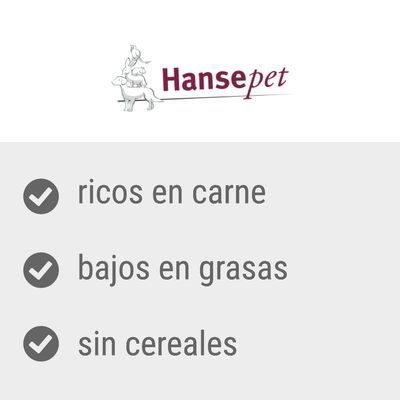 Hansepet: ricos en carne, bajos en grasas, sin cereales.