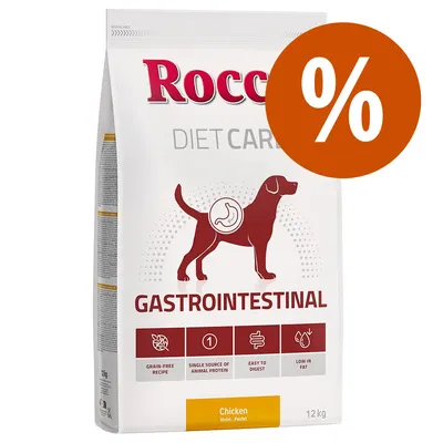Rocco Diet Care Gastrointestinal Hundefutter mit Huhn, 12 kg. Eigenschaften: getreidefrei, leicht verdaulich, fettarm, nur eine tierische Proteinquelle.