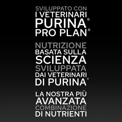 PURINA PRO PLAN. Sviluppato con i veterinari Purina, alimentazione basata su principi scientifici, combinazione avanzata di nutrienti.