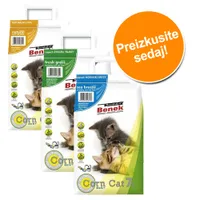 Poskusno pakiranje: Super Benek Corn Cat - 3 x 7 l (naravni, sveža trava, morska sapica)