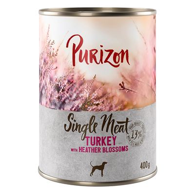 Purizon Single Meat 6 x 400 g Pute mit Heidekrautblüten