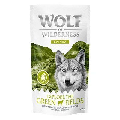Wolf of Wilderness Training “Explore the Green Fields" piščanec & jagnjetina - 100 g