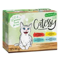 Catessy falatok zöldséggel szószban vegyes csomag - 12 x 85 g