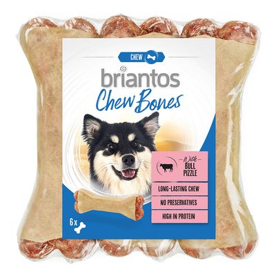 Briantos Chew Bones med Oksepisk 6 x 12 cm (330 g)