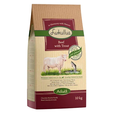 Lukullus Cold-pressed hovädzie a pstruh - NOVINKA 1,5 kg