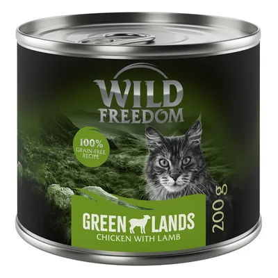 Wild Freedom gazdaságos csomag 24 x 200 g - Adult Green Lands - bárány & csirke