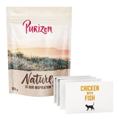 Jetzt probieren: Purizon - getreidefrei Trockenfutter NEUE Rezeptur: Huhn mit Fisch - 100 g