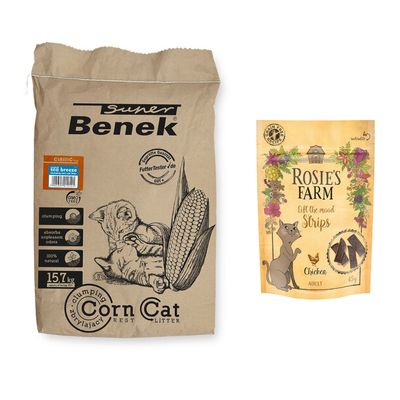 Super Benek Corn Sea Breeze Clumping Cat Litter