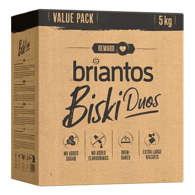 Varčno pakiranje Briantos Biski 5 kg Duos