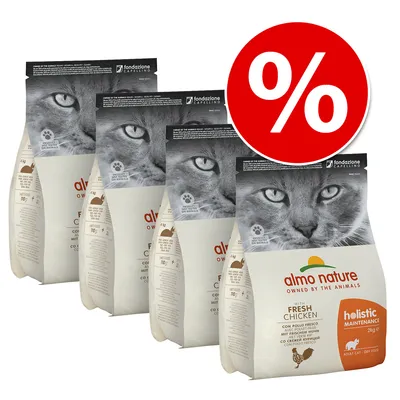 Almo Nature Holistic Maintenance kuivaruoka kissoille tuoreella kanalla, 2 kg pakkaus. Punainen alennussymboli prosenttimerkillä näkyvissä. Almo Nature Holistic Maintenance kuivaruoka kissoille tuoreella kanalla, 2 kg pakkaus. Punainen alennussymboli prosenttimerkillä näkyvissä.
