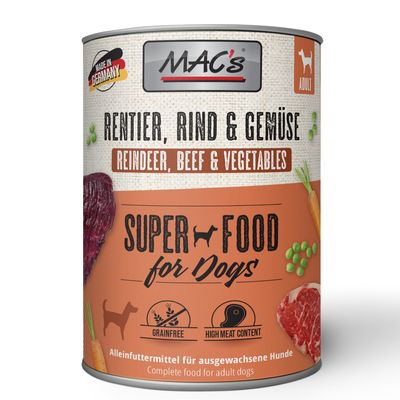Sparpaket MAC's Adult 24 x 800 g Rentier & Gemüse