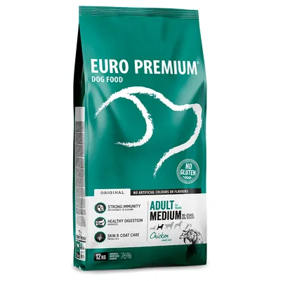 Euro Premium Medium Adult poulet & riz - 12 kg
