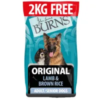 Burns Adult & Senior Original Lamb & Brown Rice - 12 + 2kg Free!