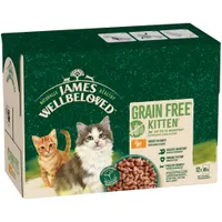 James Wellbeloved Kitten Hypoallergenic Pouches - Turkey - 12 x 85g