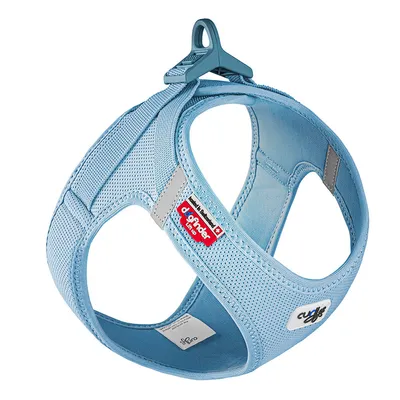 Curli Vest Tuig Clasp Air-Mesh, hemelsblauw - Maat 2XS: Borstomvang 30,2 - 33,8 cm Curli Vest Tuig Clasp Air-Mesh, hemelsblauw - Maat 2XS: Borstomvang 30,2 - 33,8 cm