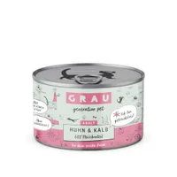 Ekonomipack: GRAU Adult Grain Free 24 x 200 g - Kyckling & kalv
