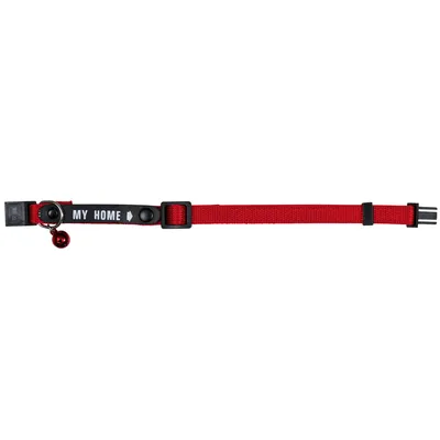 Trixie Cat Collar with Address Tag - 22cm - Red