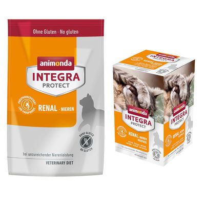 Animonda Integra Protect 6 x 100 g tarrinas + 1,2 kg pienso ¡con descuento!