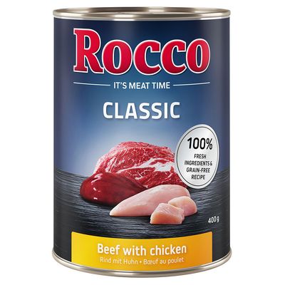 Rocco Classic 6 x 400 g Nötkött & kyckling