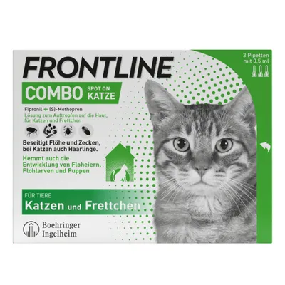 Frontline® Combo Spot-On Katze - 3 Pipetten x 0,5 ml