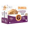IAMS Delights Senior Land & Sea Collection in Saus Kattenvoer 12 x 85 g