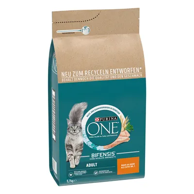 Purina ONE Adult Pui și cereale integrale - 5,7 kg