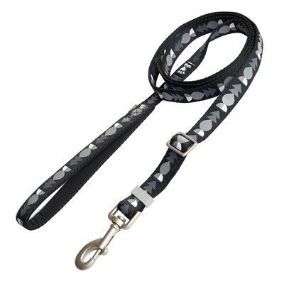 Hurtta Bare Verstellbare Führleine, coal 120-180 cm lang, 20 mm breit